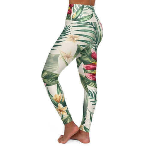 Tropical Leggings - Made in USA.