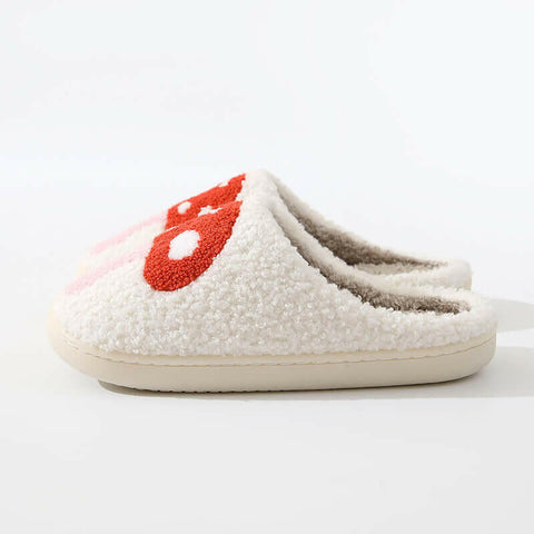 Mushroom Plush Slippers.