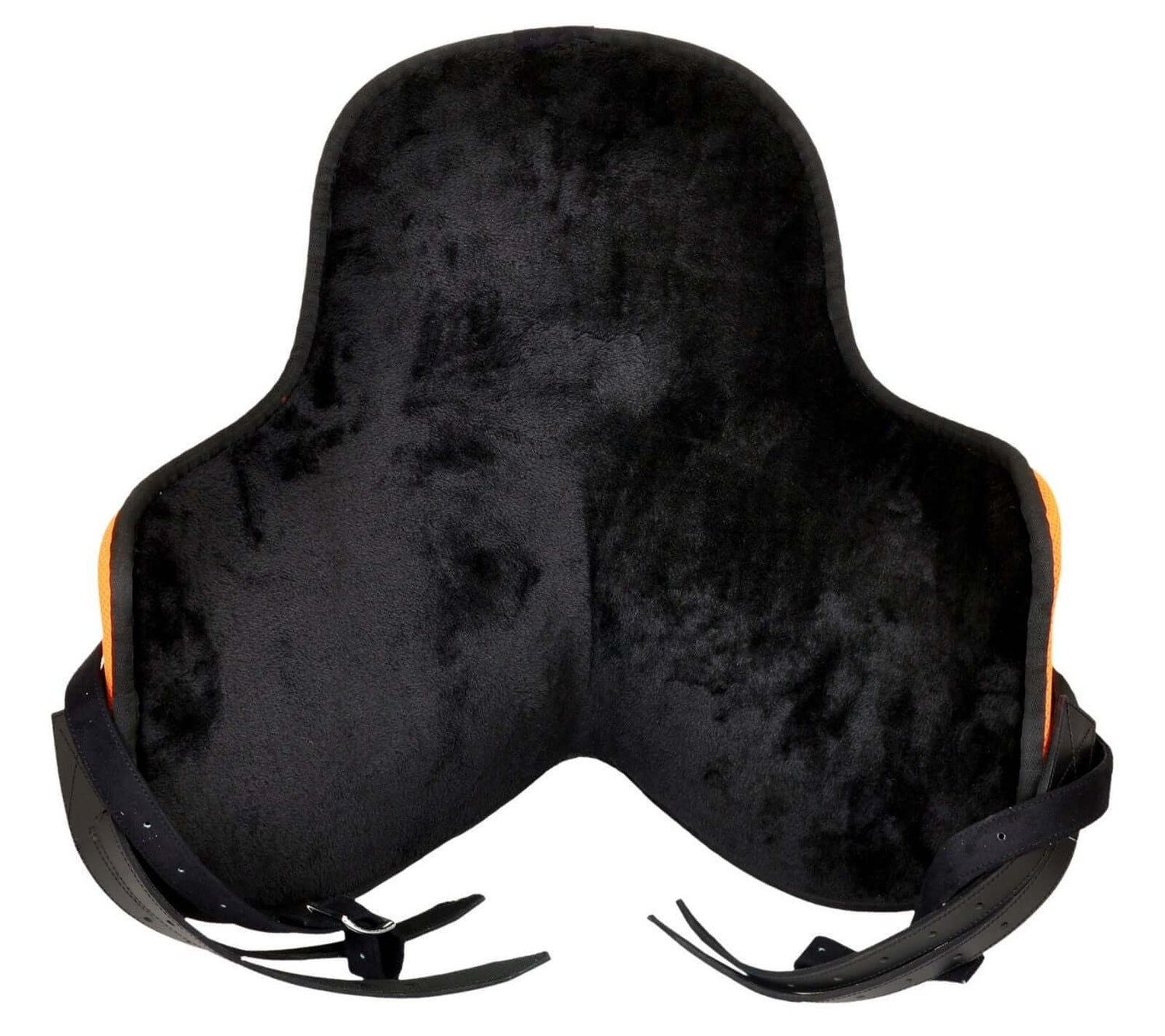 Treeless Synthetic Horse Saddle with Girth Orange Size 13" to 18"