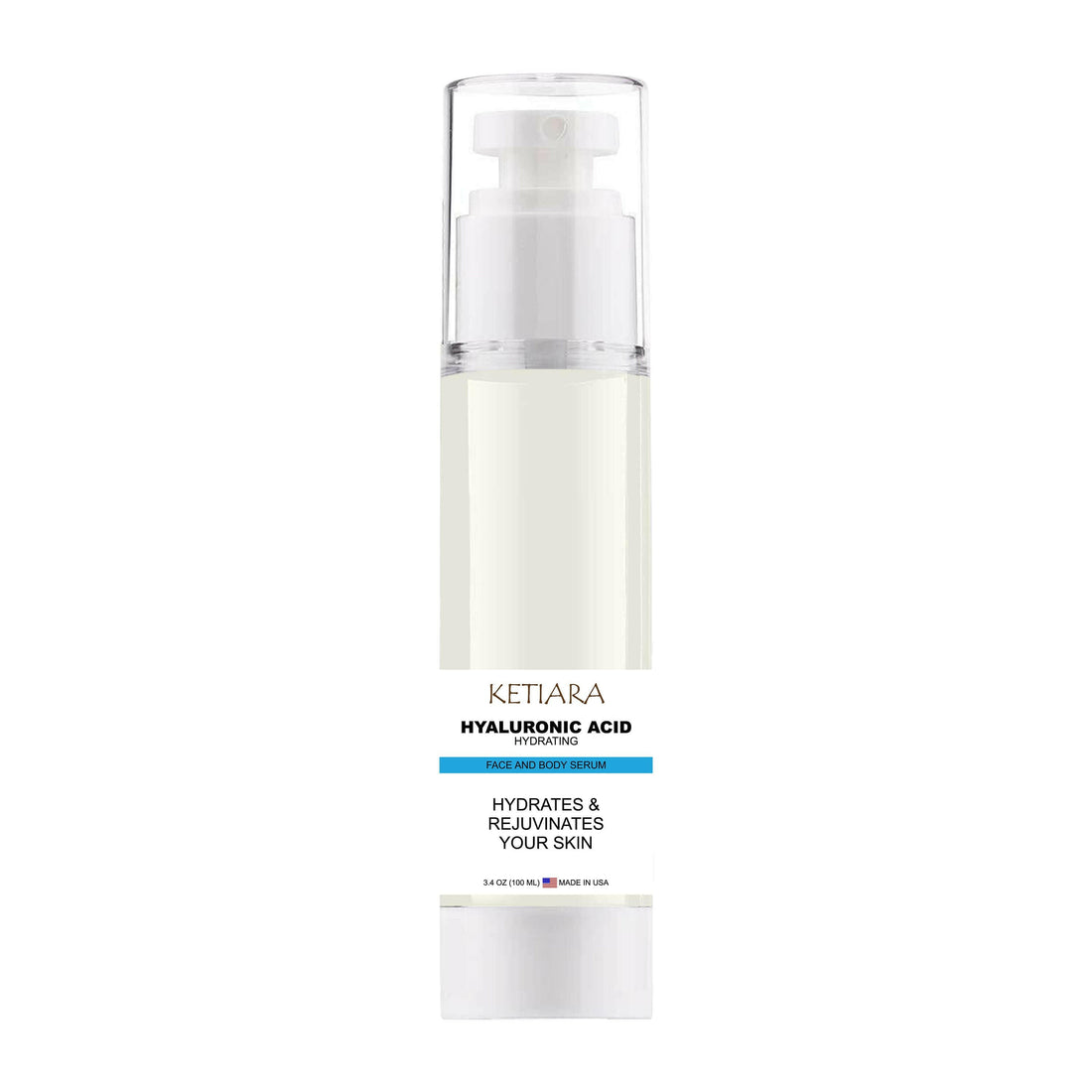 Ketiara Hyaluronic Acid Face Cream Serum, to Hydrate, Visibly Plump