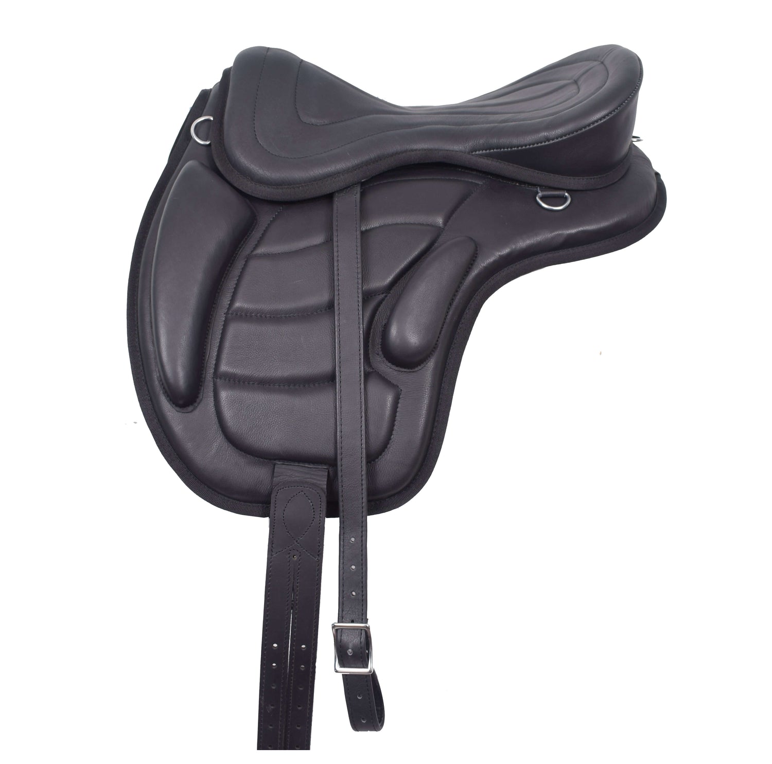 Treeless Freemax Leather English Horse Saddles Size 15" to 18" Inch