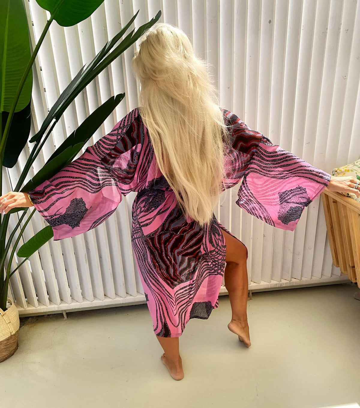 Pink Zizzi Kimono.