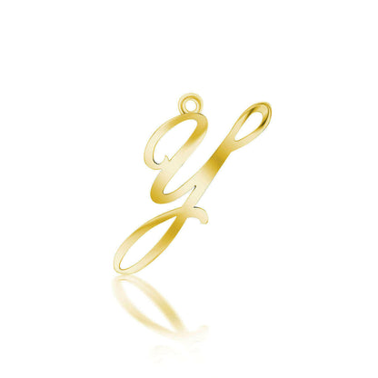 Elegant Letter “Y” Charm.