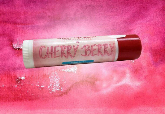 Lip Balm-All Natural Lip Balm-Cherry Berry Lip Balm-Lip Gloss.