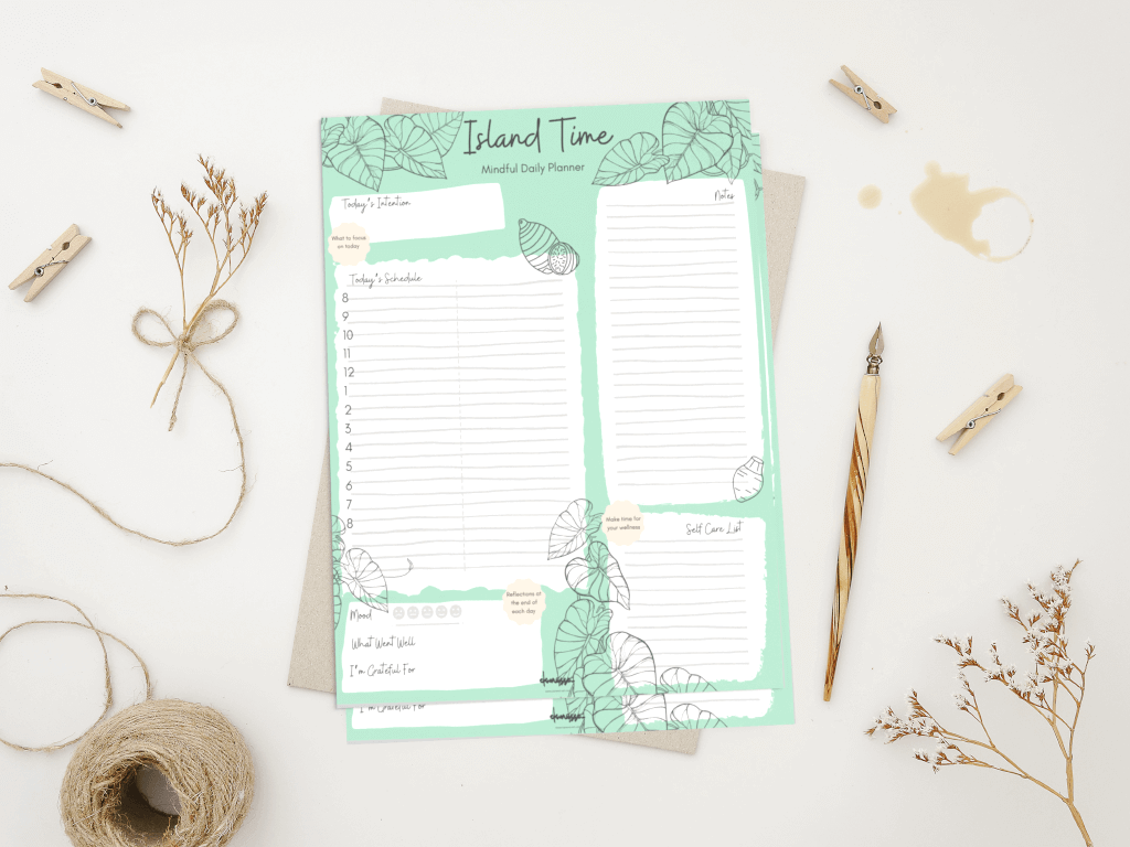 Island Time Mindful Daily Planner