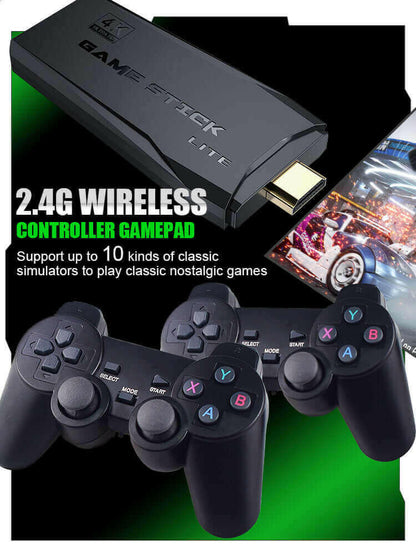 HD 2.4G Double Wireless Gamepad Video Game Console 10000 Games Stick.