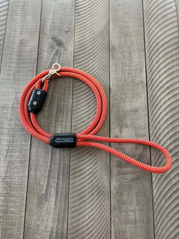 Clamped Climbing Rope Leash Orange.