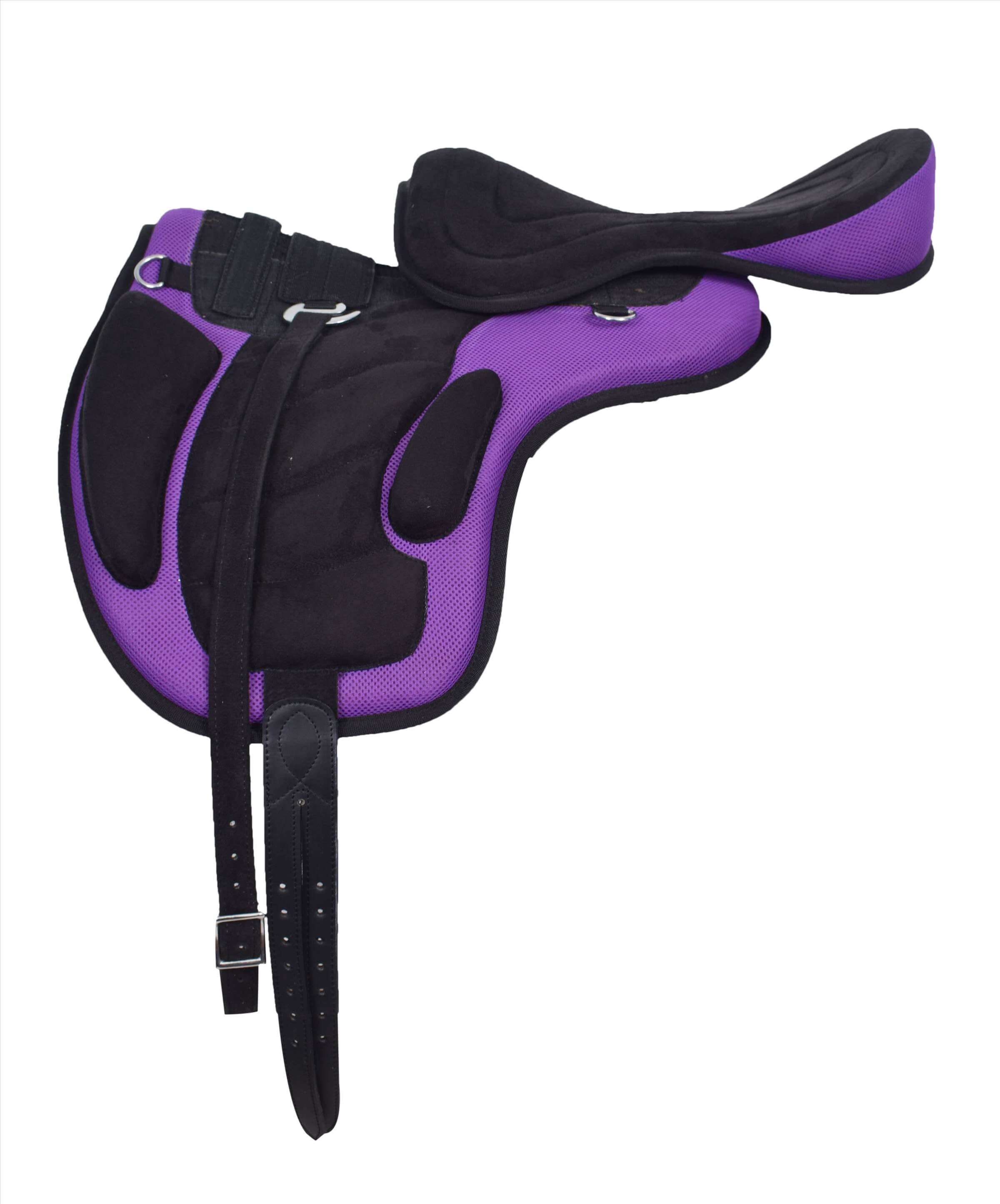 New Treeless Freemax Synthetic Horse Riding Saddle &amp; Tack With Girth