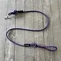 Clamped Climbing Rope Leash Purple.