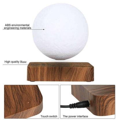 Novelty 3D Magnetic Levitation Moon Lamp Moon Floating Lamp.