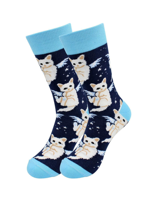 Casual Designer Trending Animal Socks - Cat for Men and Women.