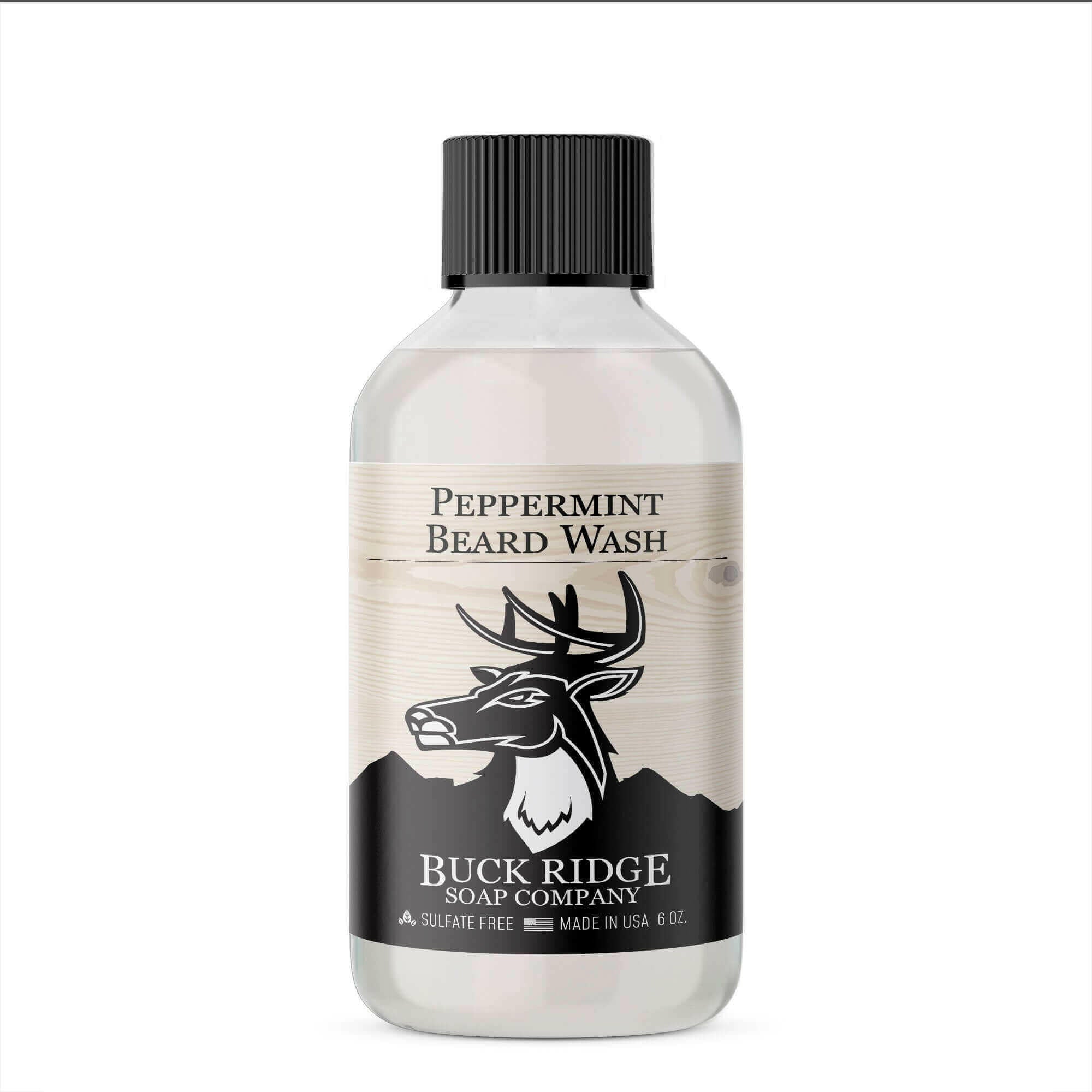 Buck Ridge Peppermint Beard Wash.