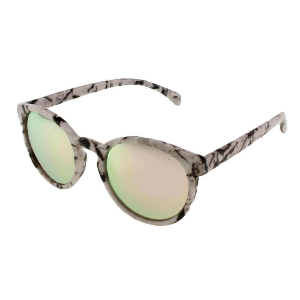 MQ Leah Sunglasses in Marble / Pink.