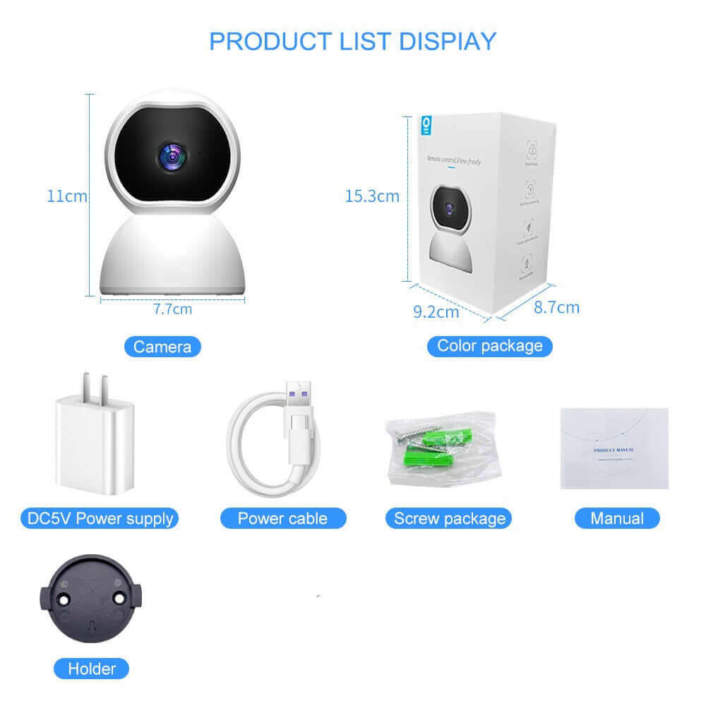 1080P Home Security Indoor Wireless IP Camera.