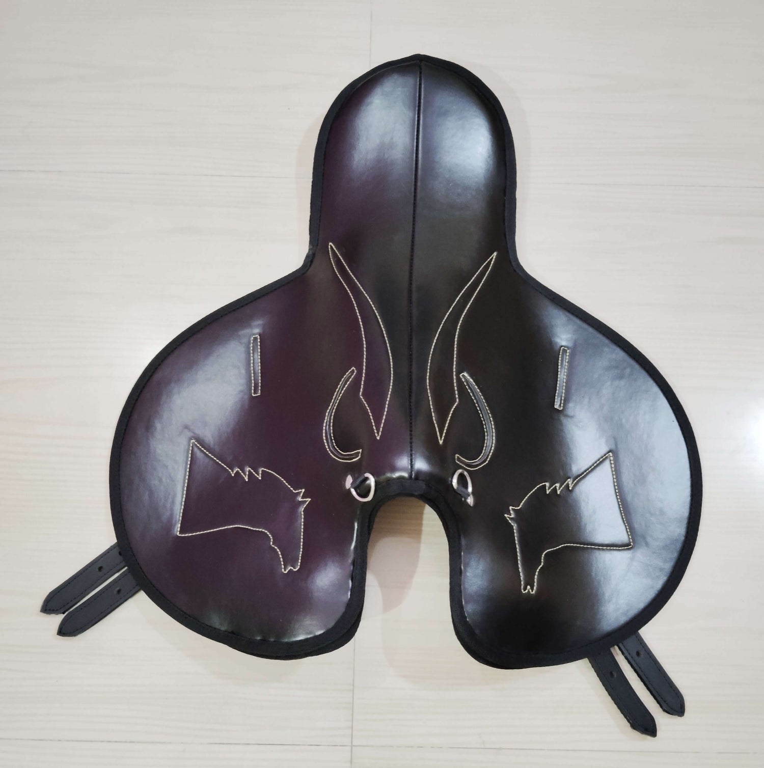 Synthetic Racing Exersize Horse Saddle Black Size 15" to 18"