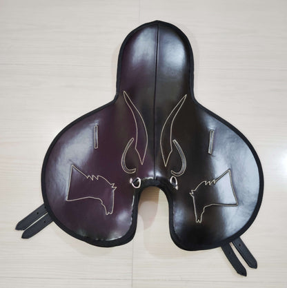 Synthetic Racing Exersize Horse Saddle Black Size 15" to 18"