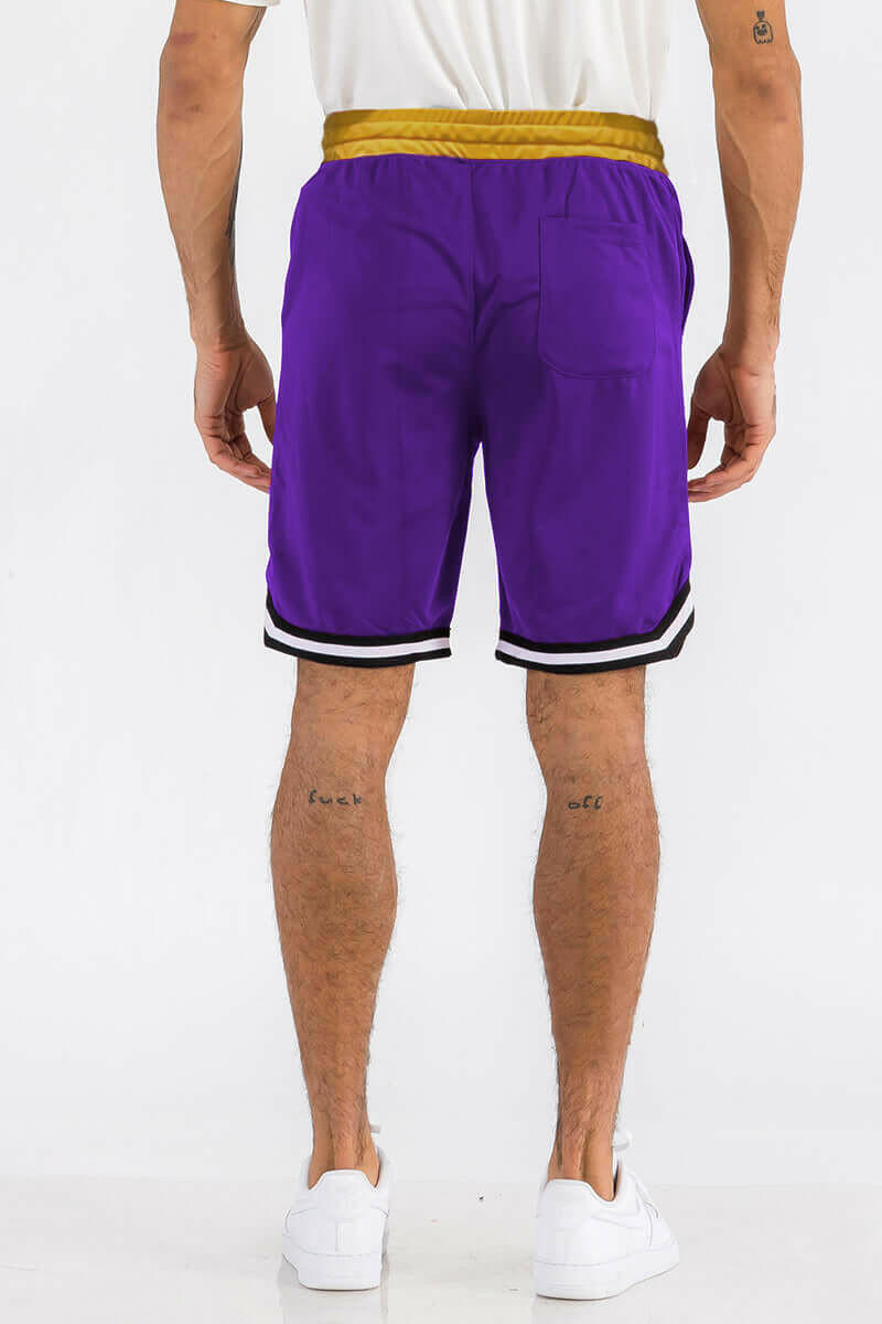 Mens Striped Basketball Active Jordan Shorts.