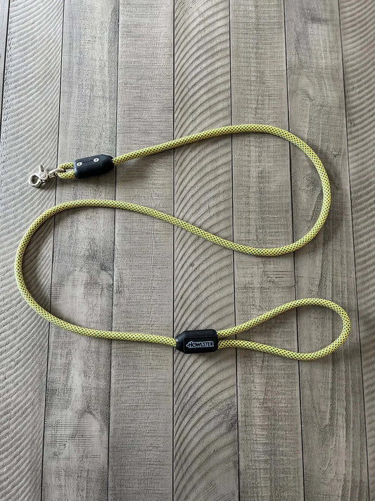 Clamped Climbing Rope Leash Yellow.