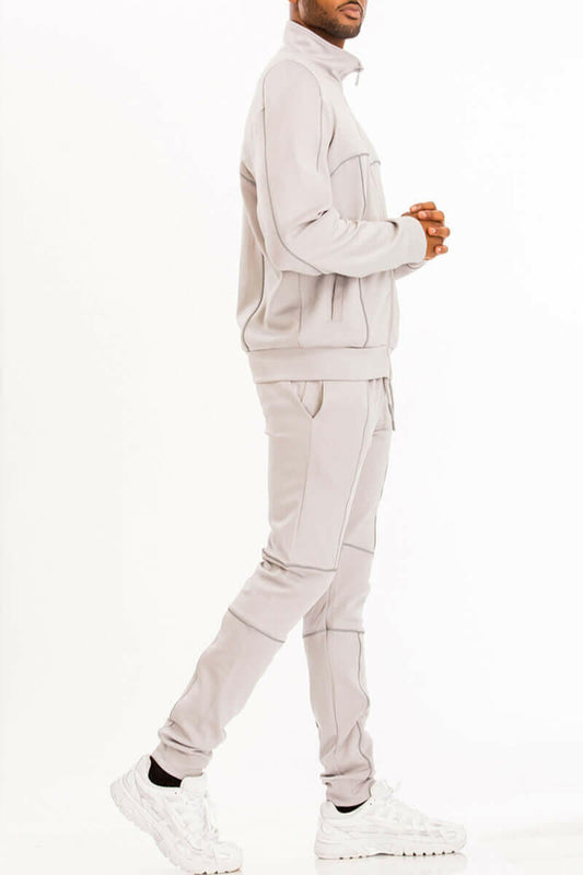 Reflective Piping Detailed Track Suit.