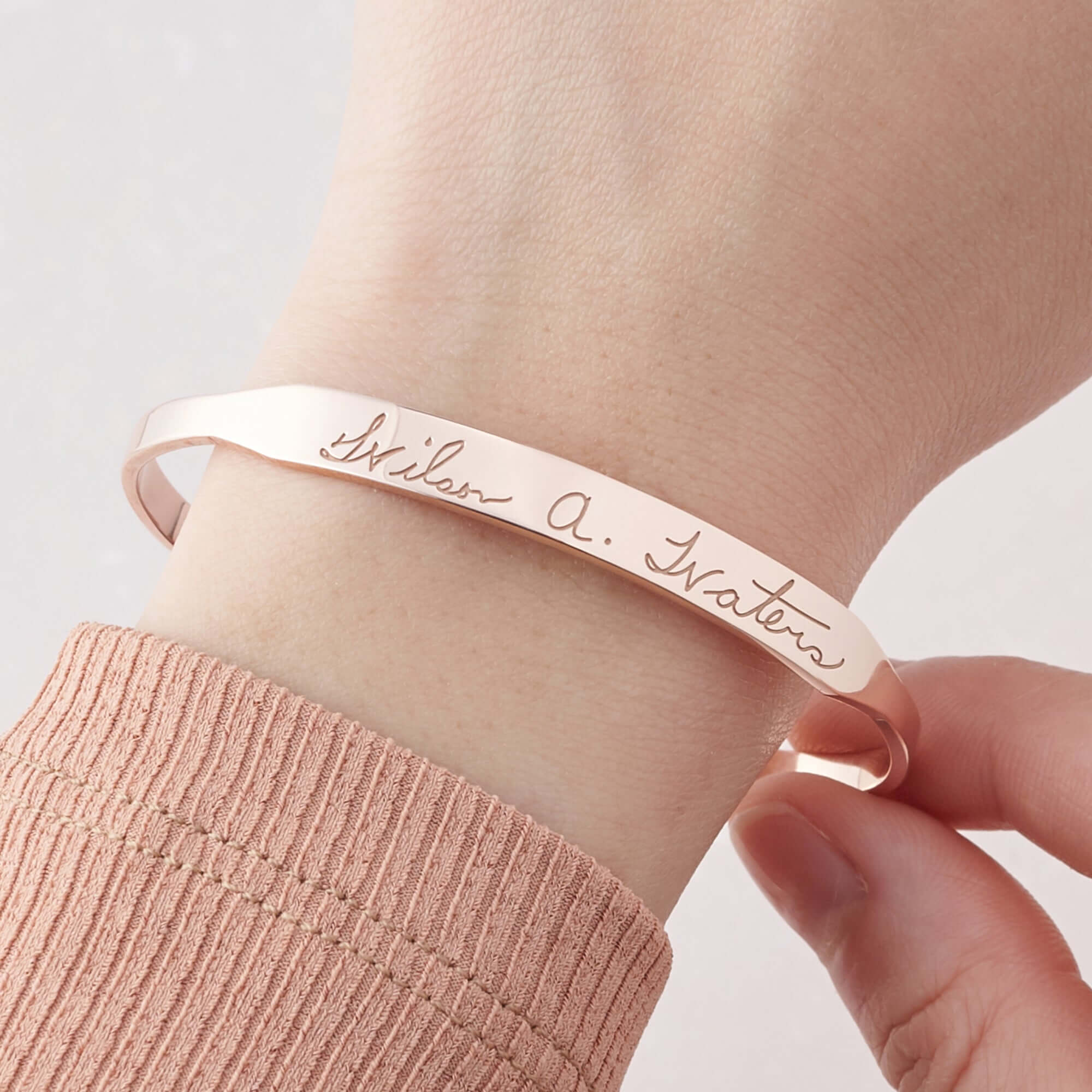 Handwritten Cuff Bracelet