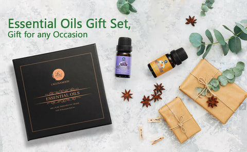 LagunaMoon Aroma Diffuser with Essential Oils Gift 10 Set Kit.