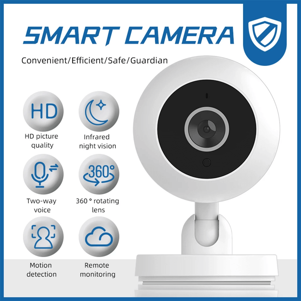 HD 1080P Smart Wifi Camera Network Home Security Camera 360° Rotate.