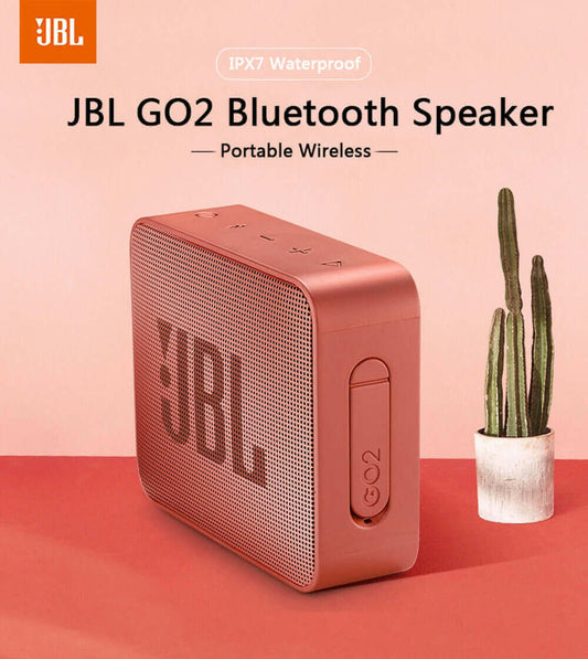 IPX7 Waterproof Wireless Portable JBL GO2 Bluetooth Speaker.