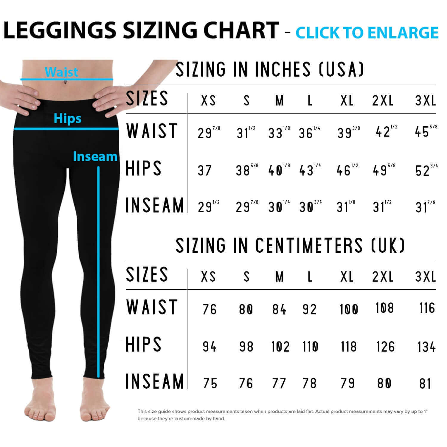 Mens Leggings - Blue Geometric Triangles Leggings