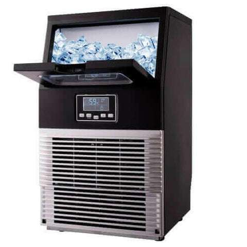 Freestanding Commercial Ice Maker Machine 66LBS/24H Auto-Clean.