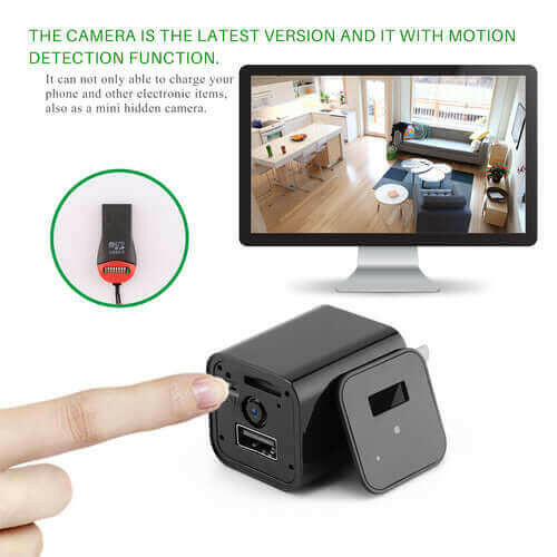 USB Charger Hidden Camera | HD 1080P Home Security Device