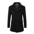 Mens Mid Length Wool Blend Coat
