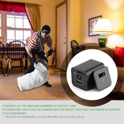 USB Charger Hidden Camera | HD 1080P Home Security Device