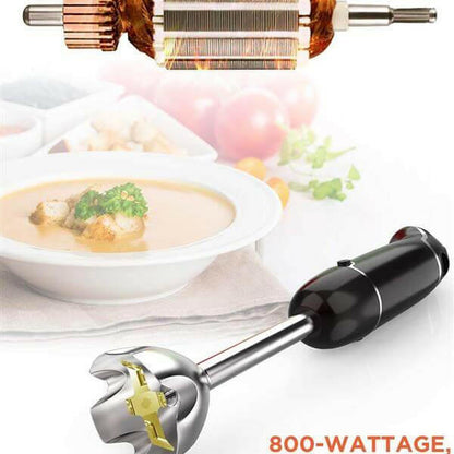 Electric 4-in-1 Hand Immersion Blender with 12-Speed Stick.