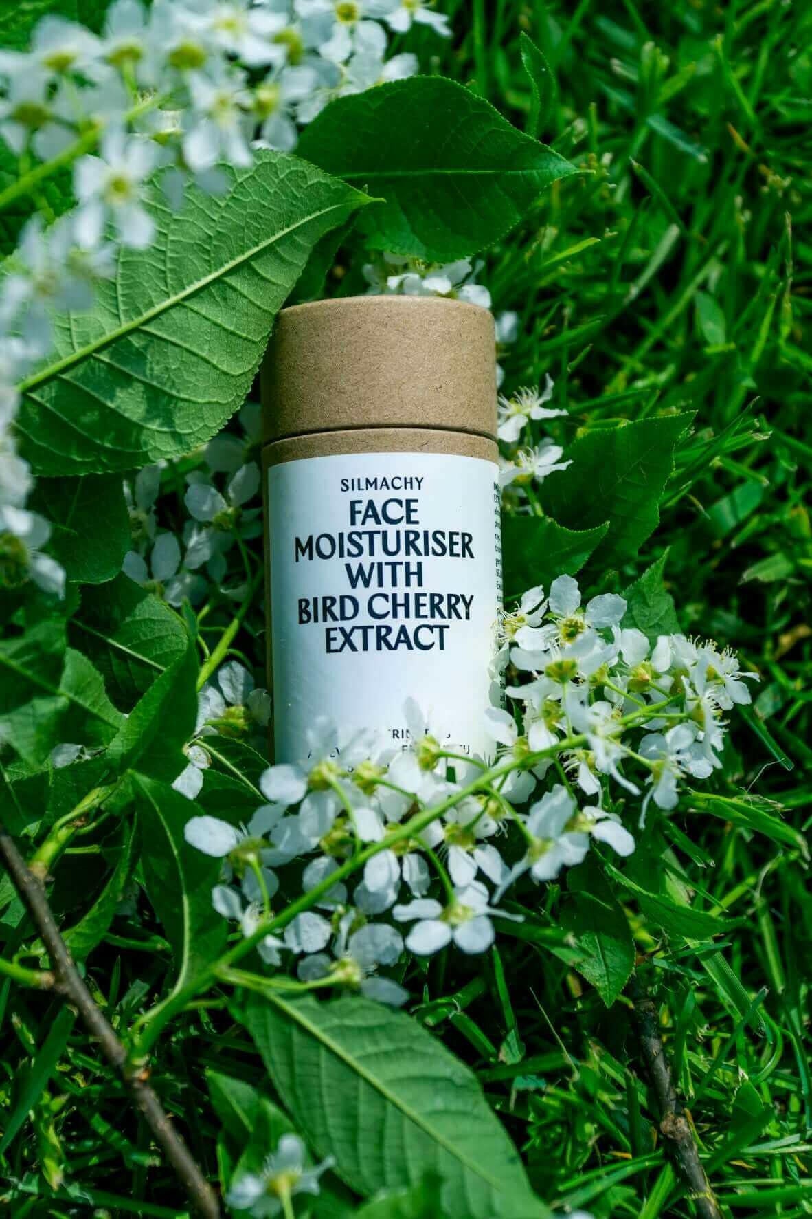 Face moisturiser with Bird Cherry extract.