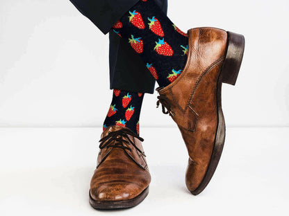 Sick Socks – Strawberry – Food Service Socks.