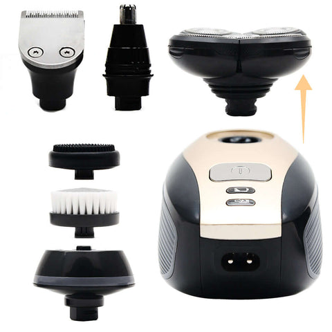 5 In 1 Men Rechargeable Electric Shaver Razor 5 Floating Heads Beard