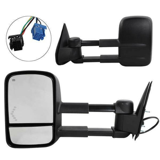 Heated LED Arrow Tow Mirror For 2003-2006 Chevrolet Silverado GMC.