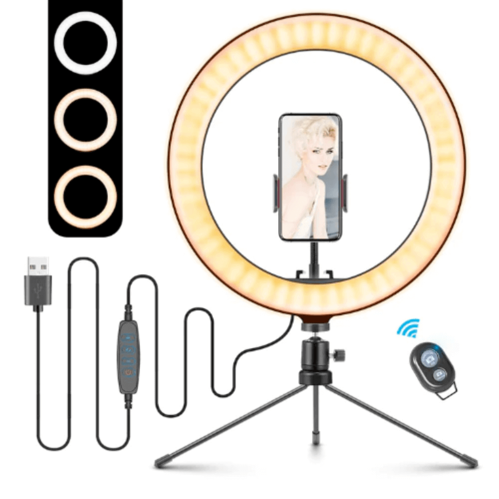 10" Table Top Selfie LED Lamp.