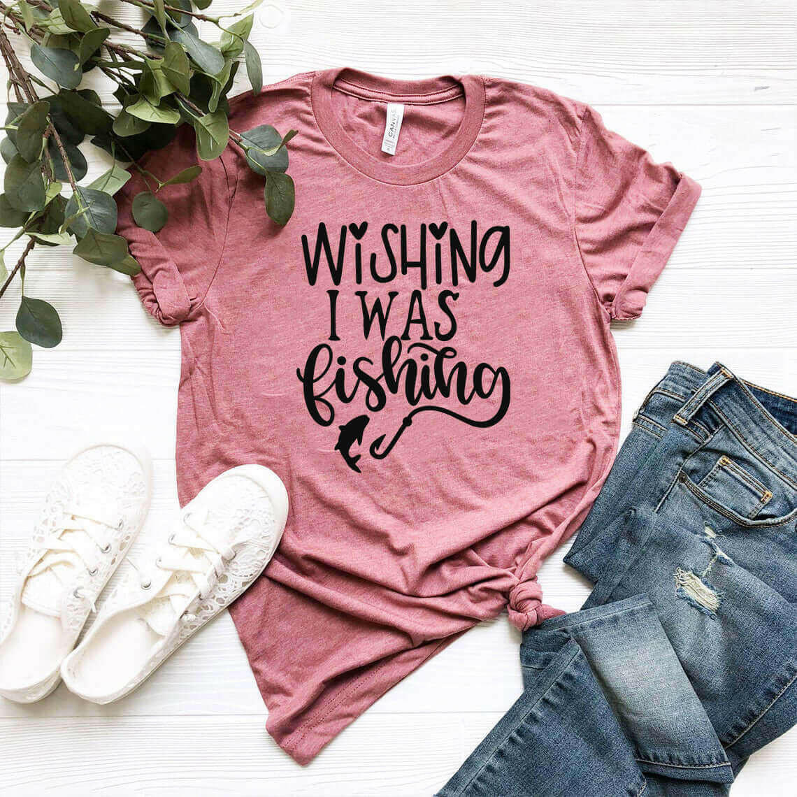 Wishing I Was Fishing Shirt.