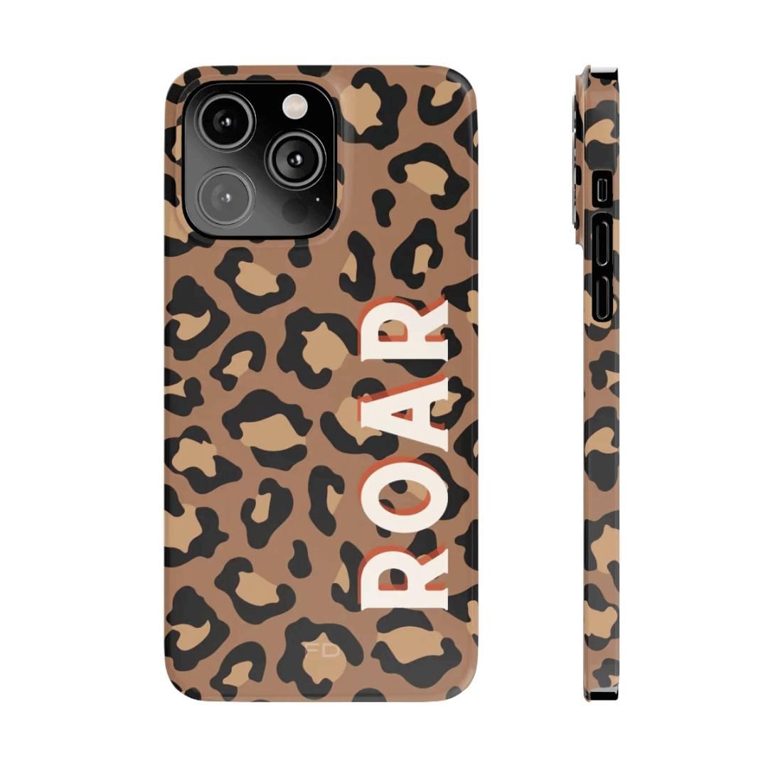 Leopard Print Slim Case for iPhone 14 Series.