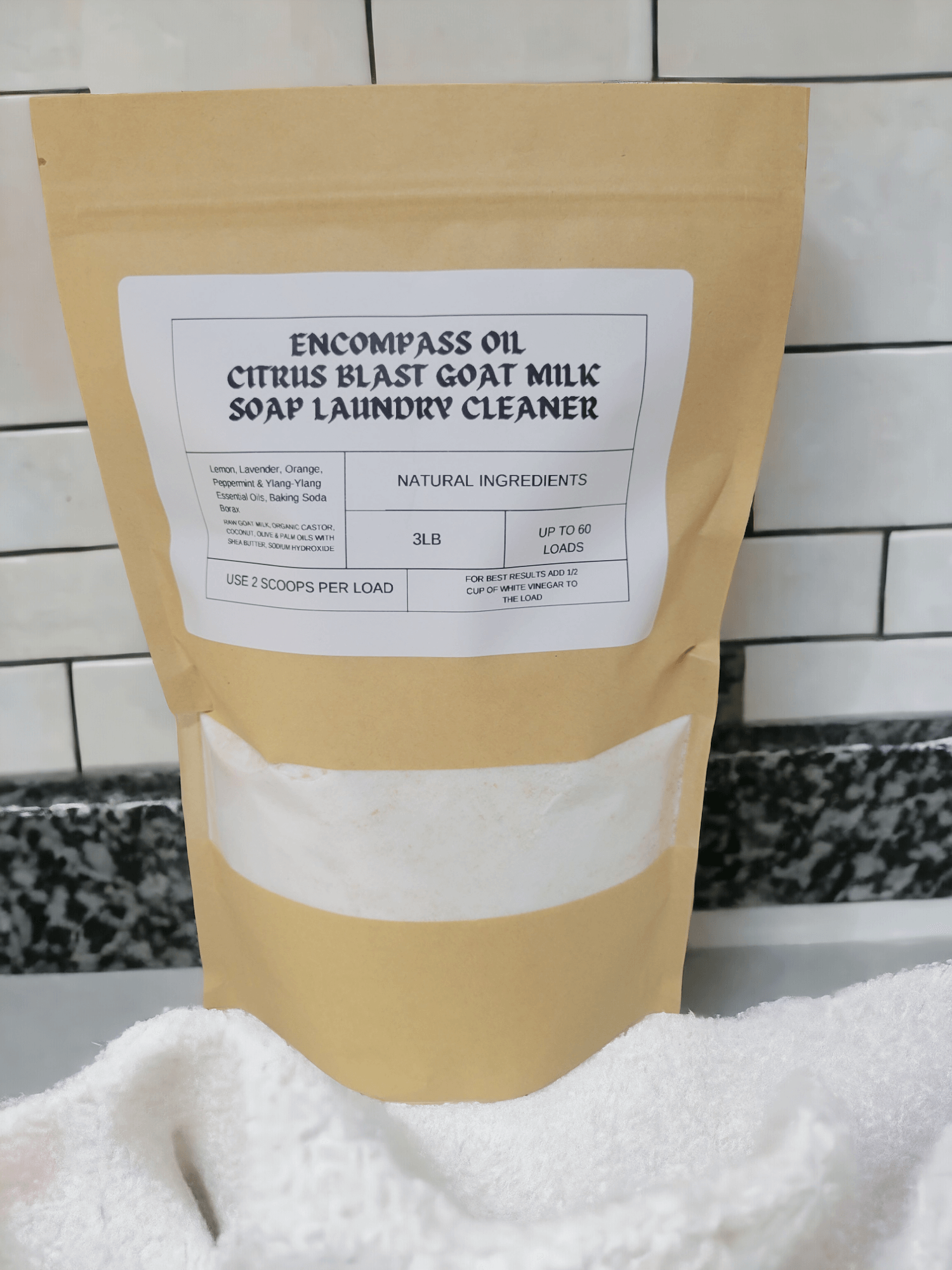 3.lbs Encompass Oil Goat Milk Laundry Soap