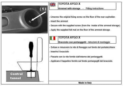 Armrest for TOYOTA AYGO X.