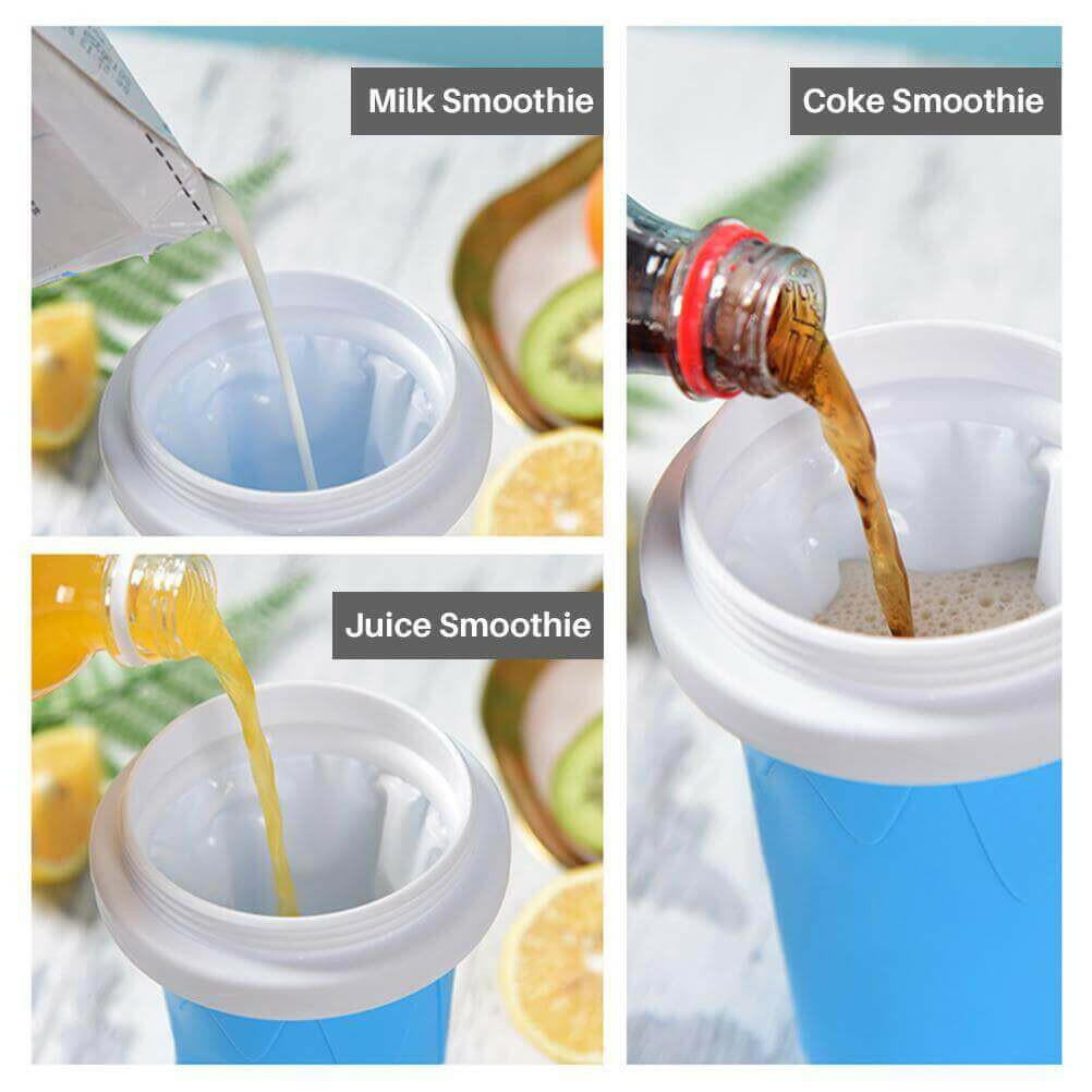 Slushy Maker Portable Travel Ice Cup Homemade Freeze Drinks Cup.