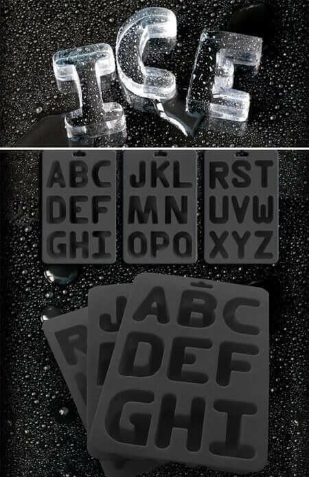 Letters Ice Cube Trays
