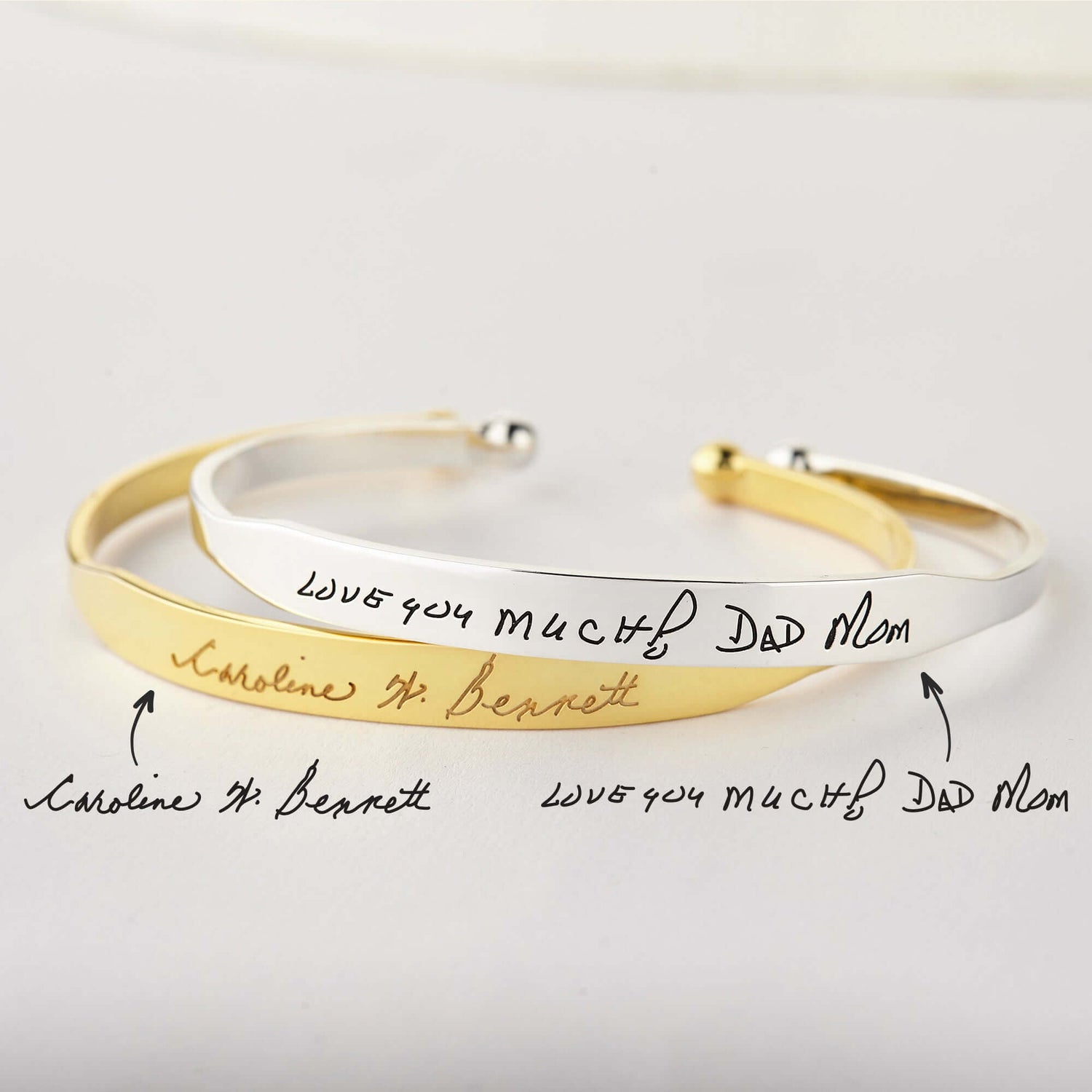 Handwritten Cuff Bracelet