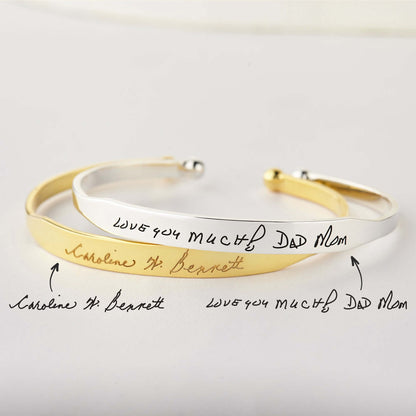 Handwritten Cuff Bracelet