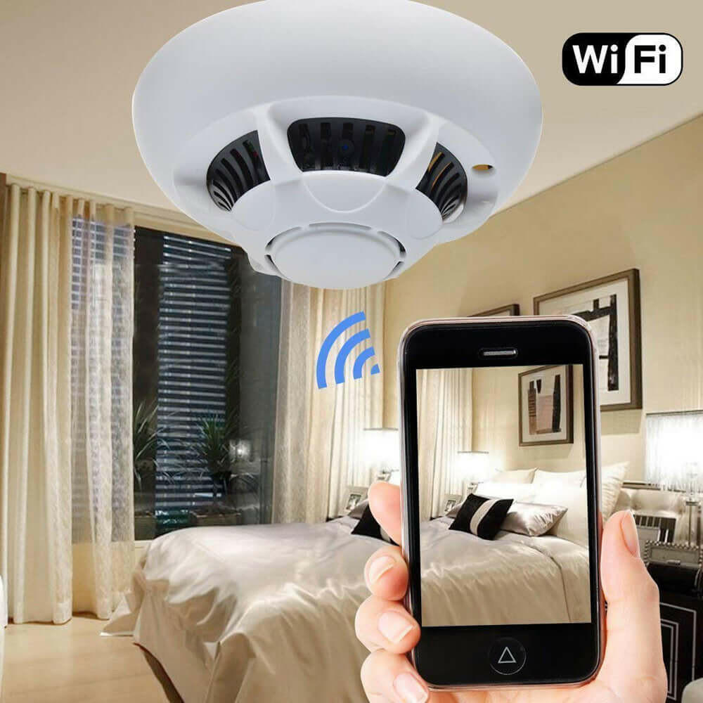 Smoke Alarm Design Camera Wifi Camera Ceiling Camere Home Security.