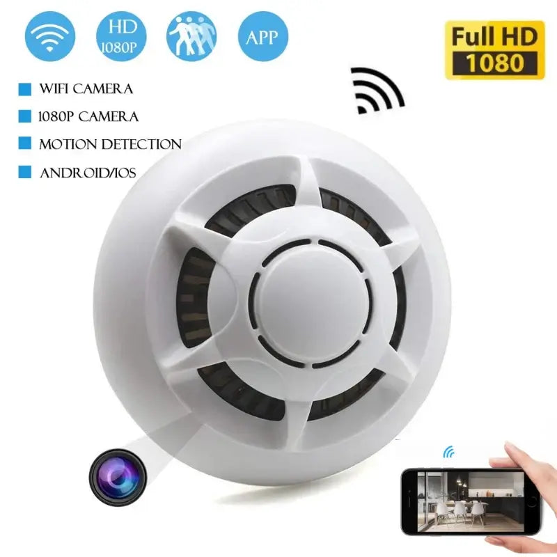 Smoke Alarm Design Camera Wifi Camera Ceiling Camere Home Security.