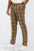 Plaid Slim Fit Trouser Pants