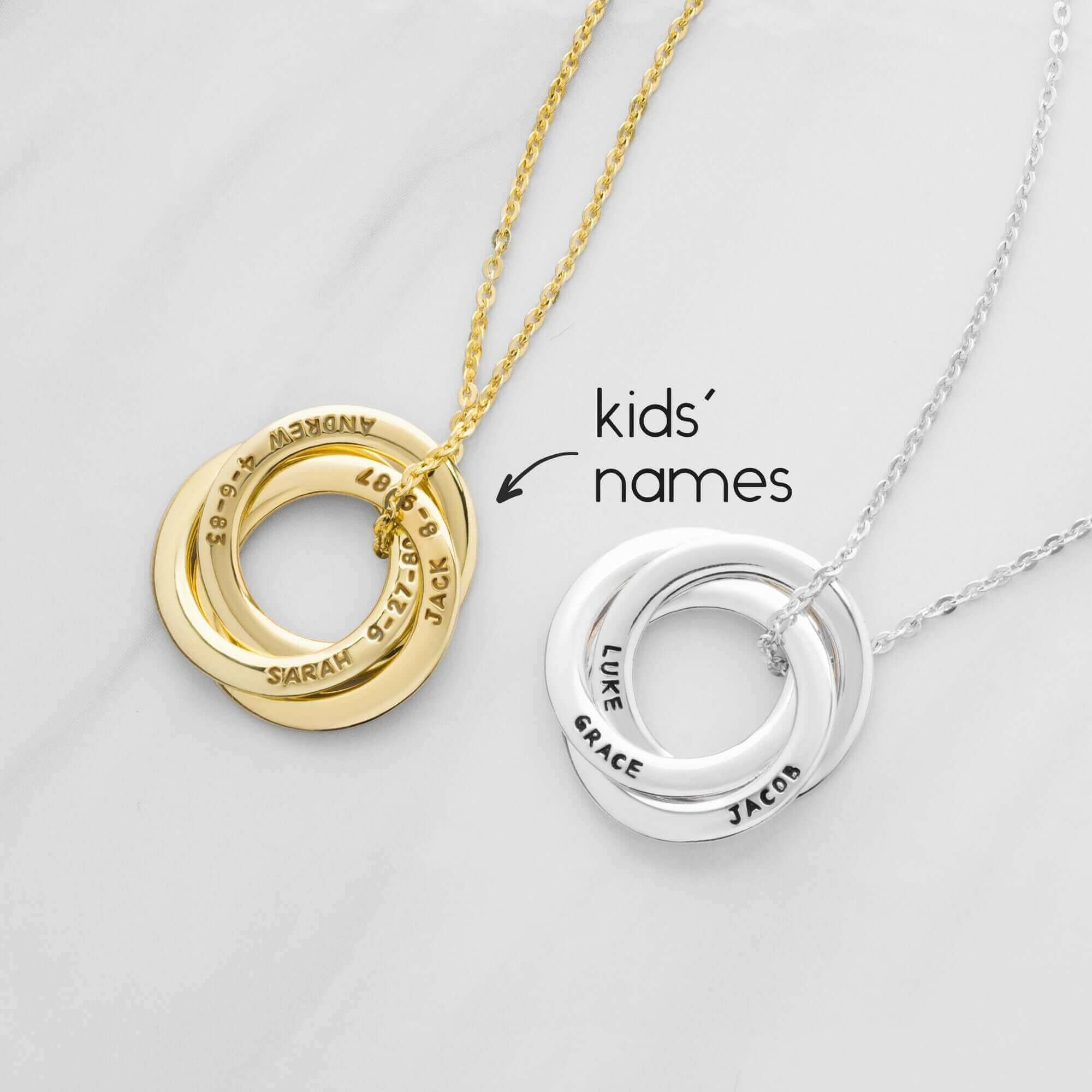 Personalized Grandma Gift, Children Name Necklace, Family Necklace